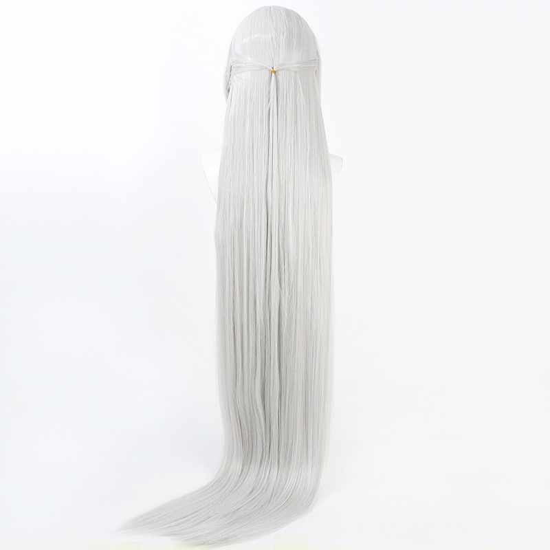 勝利の女神:NIKKEシンデレラ120cm シルバーホワイトコスプレウィッグ - NOKIJP -