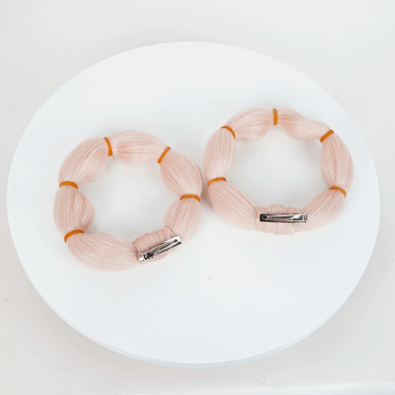 ゼンレスゾーンゼロ 趙 85cm ピンク 編み込み コスプレウィッグ