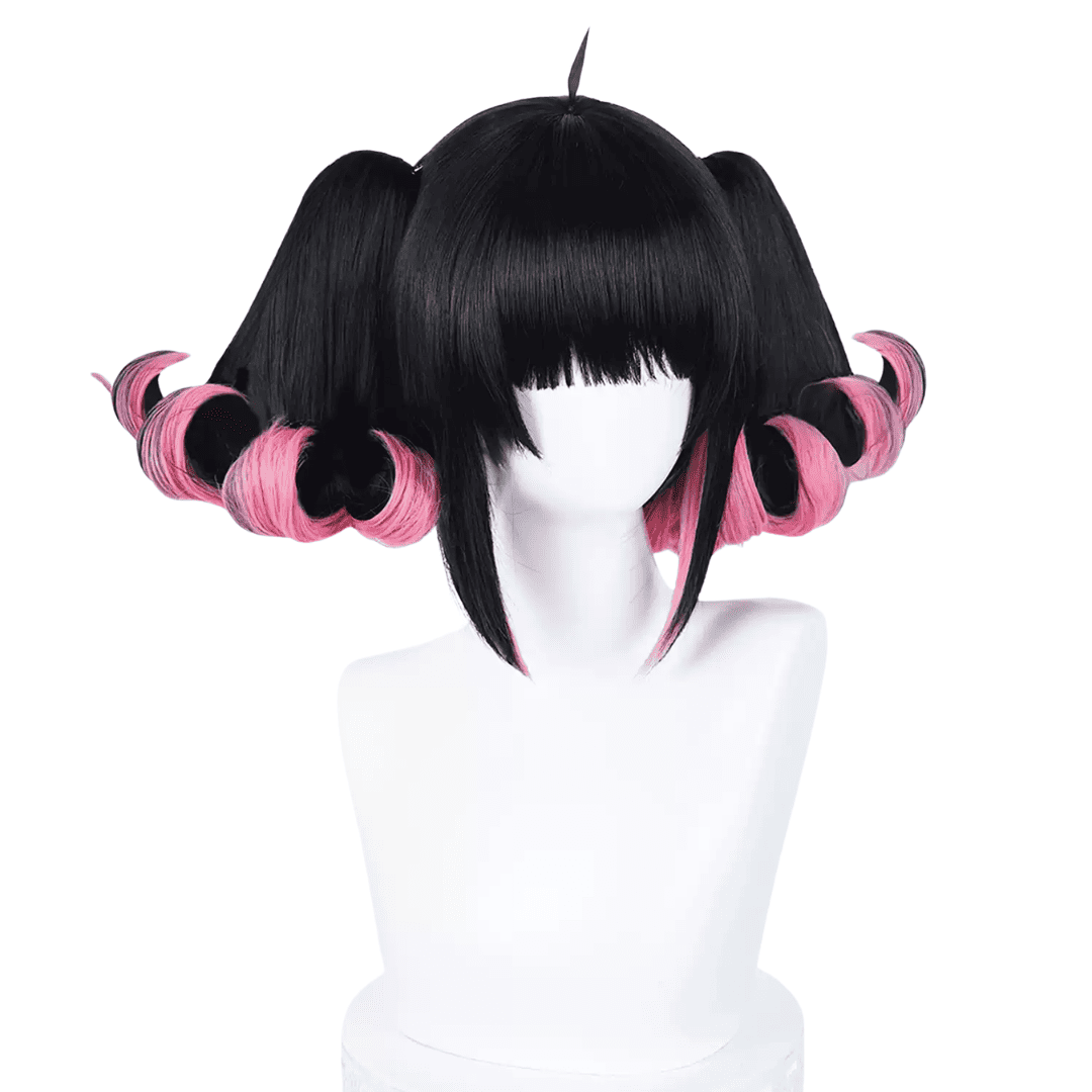 ゼンレスゾーンゼロ南宮羽30cmくろいこんごうピンクコスプレウィッグ - NOKIJP - 