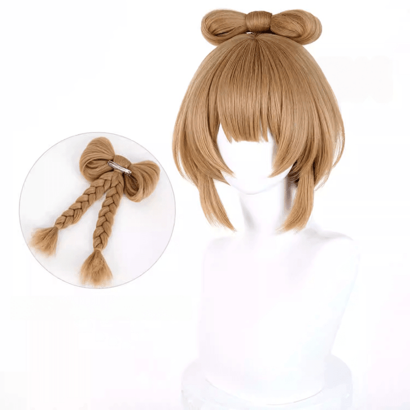 原神ヨォーヨ30cmブラウンコスプレウィッグ - NOKIJP - 
