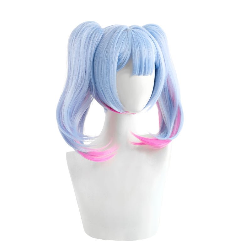 初音ミク ラビットホール 35cm ブルーミックスピンクコスプレウィッグ - NOKIJP - 