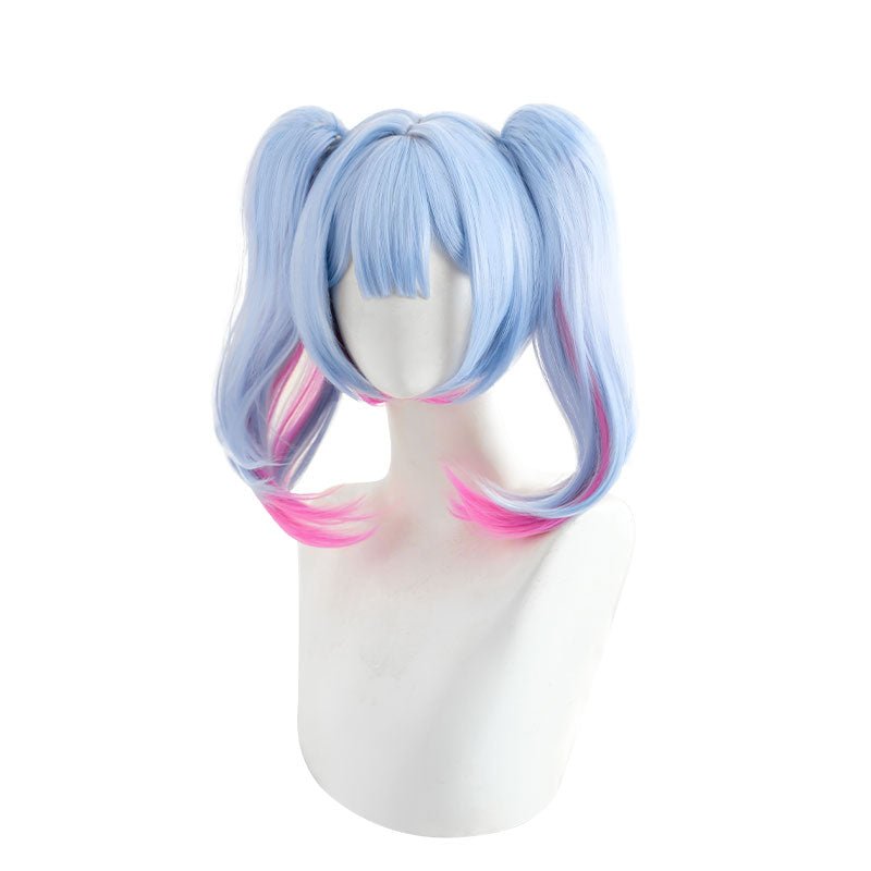 初音ミク ラビットホール 35cm ブルーミックスピンクコスプレウィッグ - NOKIJP - 