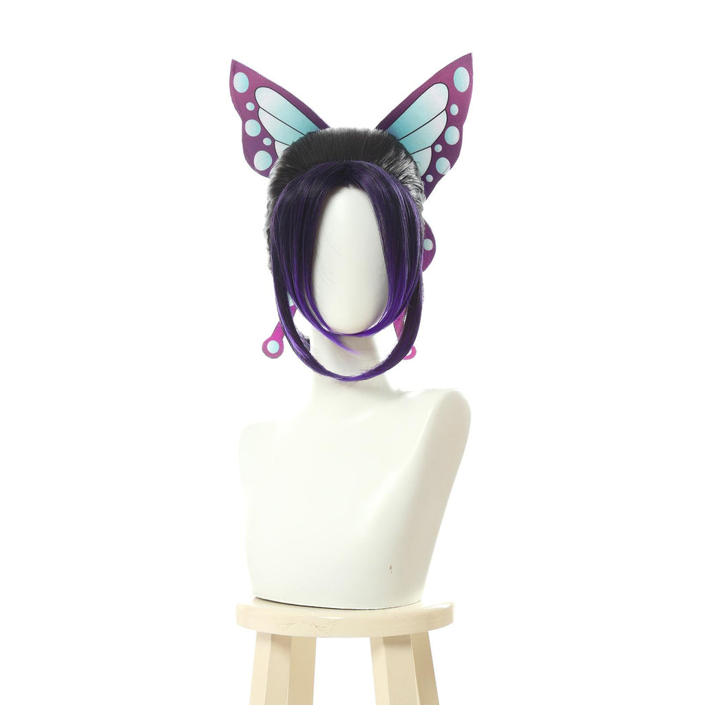 35cmパープルグラデーションコスプレウィッグ