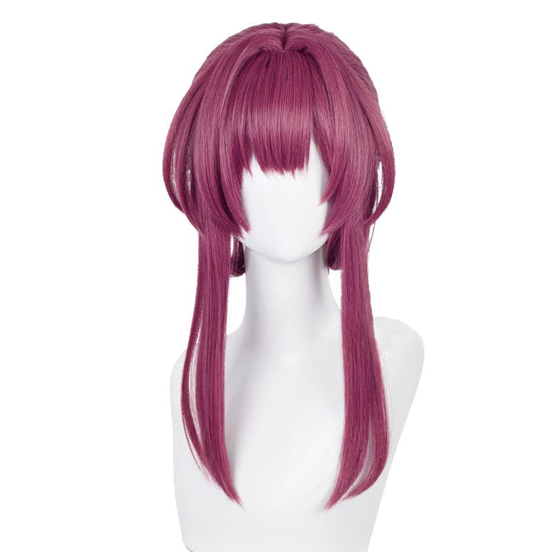 崩壊：スターレイルカタカナ43cmワインレッドコスプレウィッグ - NOKIJP - 