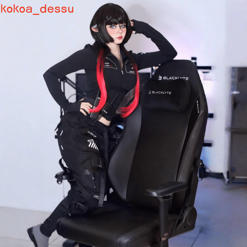 ゼンレスゾーンゼロ ジェーン・ドゥ70cmブラックミックスレッドコスプレウィッグ - NOKIJP - 