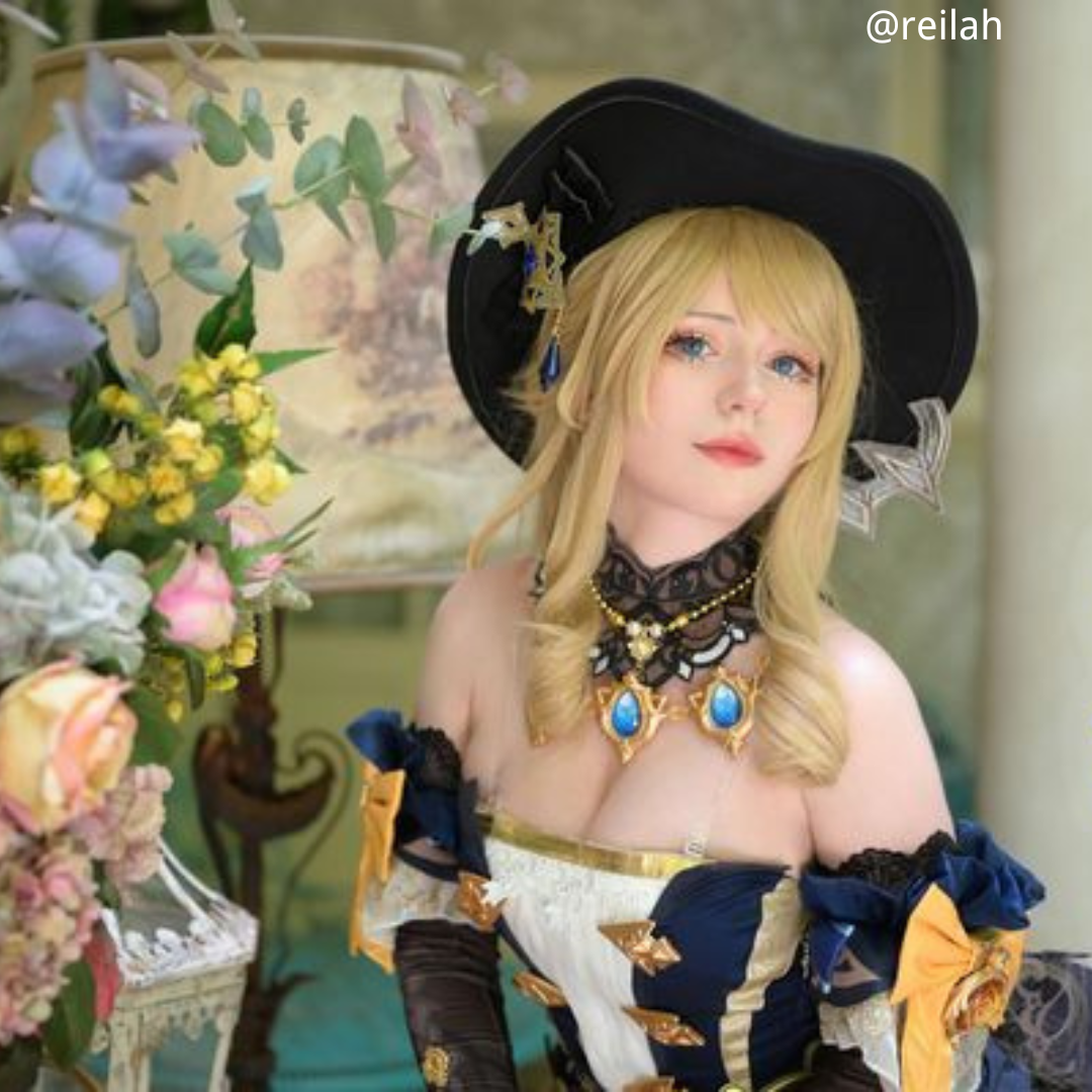 原神 フォンテーヌ ナヴィア95cmブロンドコスプレウィッグげんしん