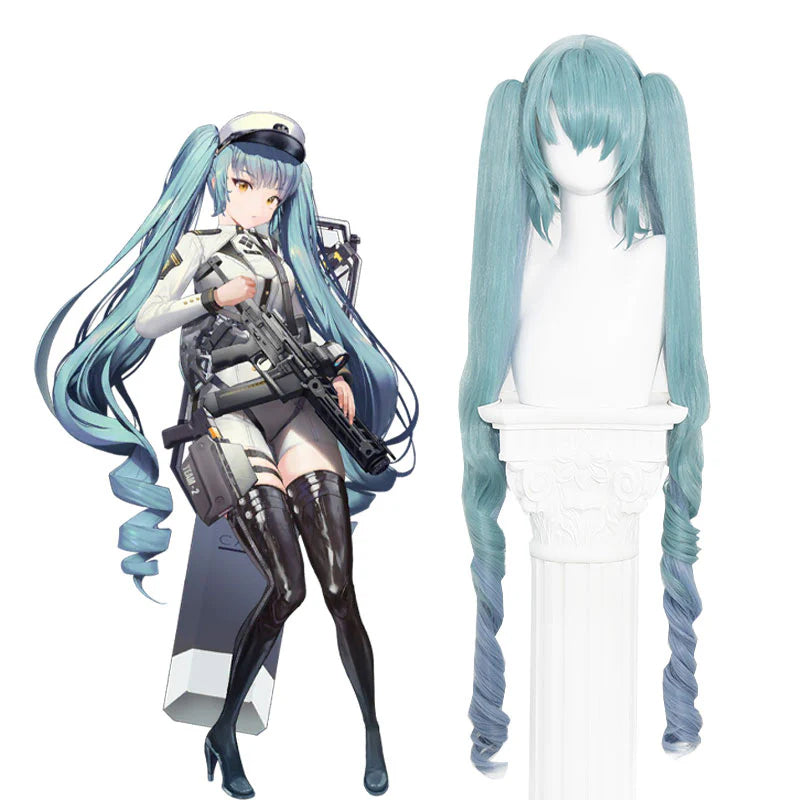 勝利の女神NIKKEプリバティ100cmみどりグラデーションコスプレウィッグ