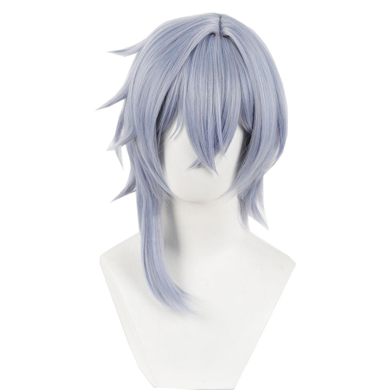 崩壊：スターレイル モズ35cmミックスグレーコスプレウィッグ