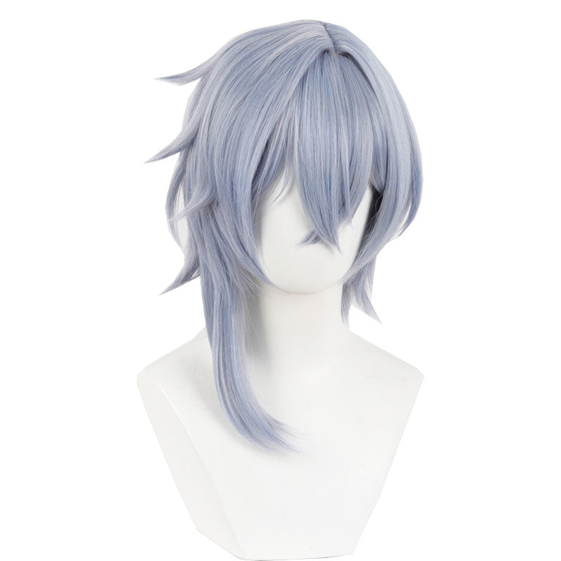 崩壊：スターレイル モズ35cmミックスグレーコスプレウィッグ