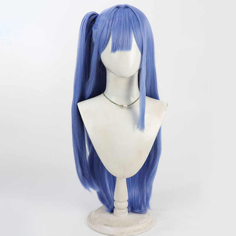 勝利の女神:NIKKEアルカナブルーポニーテールコスプレウィッグ - NOKIJP - ビー