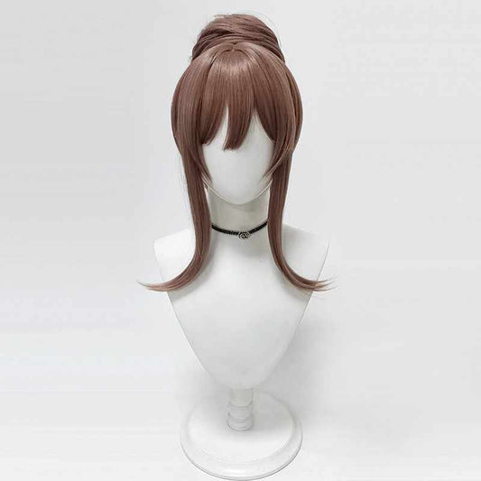 勝利の女神:NIKKEノワールショートブラウンコスプレウィッグおだんごつき - NOKIJP - 
