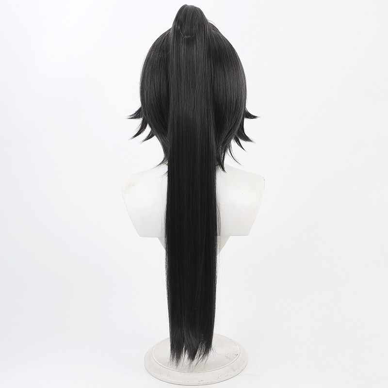 勝利の女神NIKKEベイくろいポニーテールコスプレウィッグ - NOKIJP - 