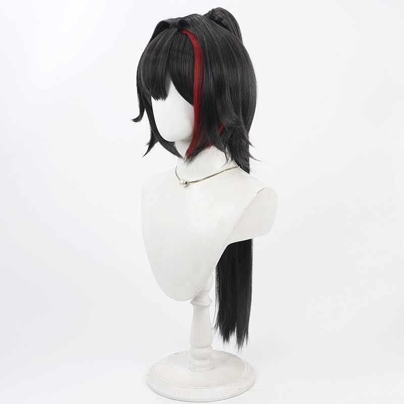 勝利の女神NIKKEベイくろいポニーテールコスプレウィッグ - NOKIJP - 