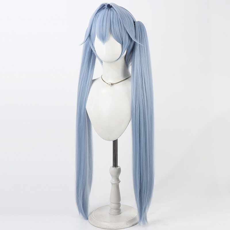 勝利の女神:NIKKEグレーテルハンゼルと100cm ライトブルー ポニーテール コスプレ ウィッグ - NOKIJP - 