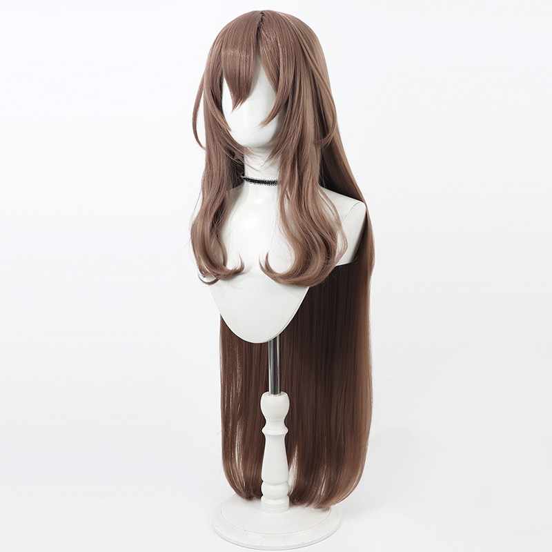 勝利の女神:NIKKEノワール100cmロングブラウンコスプレウィッグ - NOKIJP - 