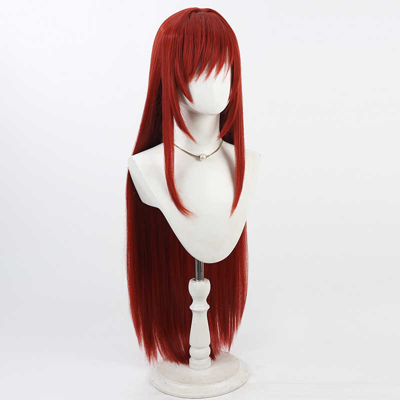 勝利の女神:NIKKEラピ100cmロングレッドコスプレウィッグ - NOKIJP - 