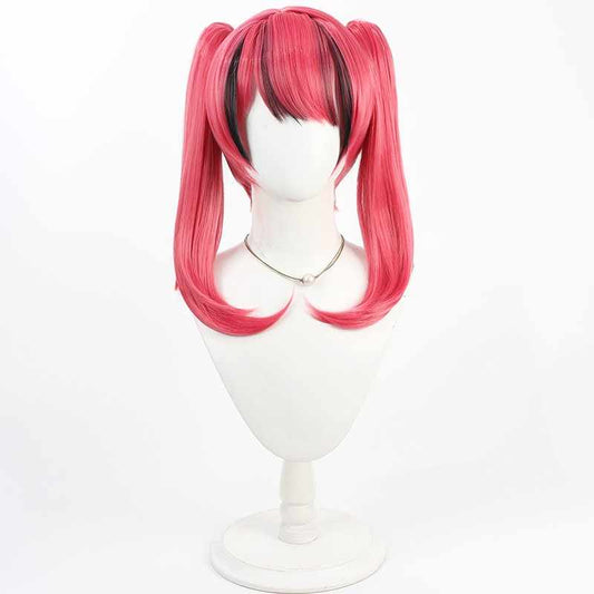 勝利の女神:NIKKEマスト50cmレッドこんごうポニーテールコスプレウィッグ - NOKIJP - 