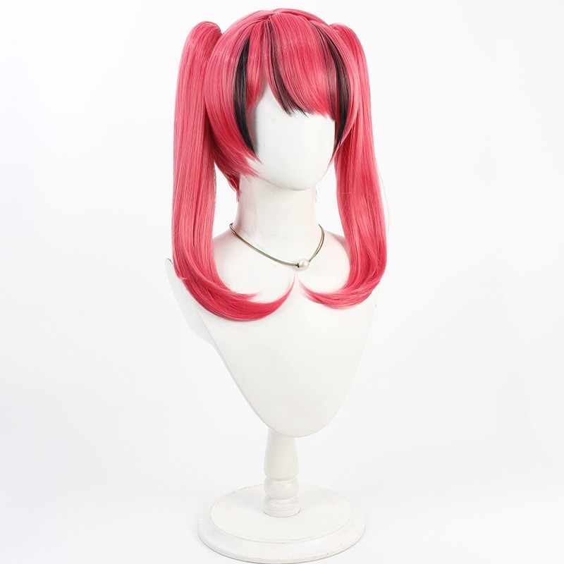 勝利の女神:NIKKEマスト50cmレッドこんごうポニーテールコスプレウィッグ - NOKIJP - 