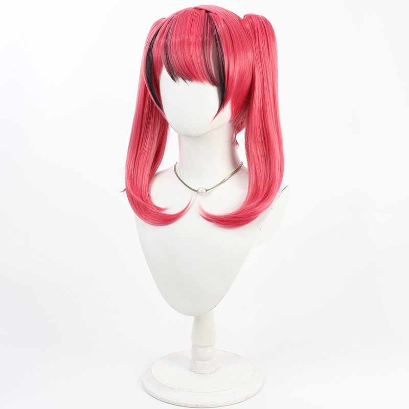 勝利の女神:NIKKEマスト50cmレッドこんごうポニーテールコスプレウィッグ - NOKIJP - 