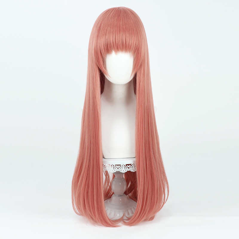 勝利の女神:NIKKEラピ80cmオレンジレッドコスプレウィッグ - NOKIJP - 
