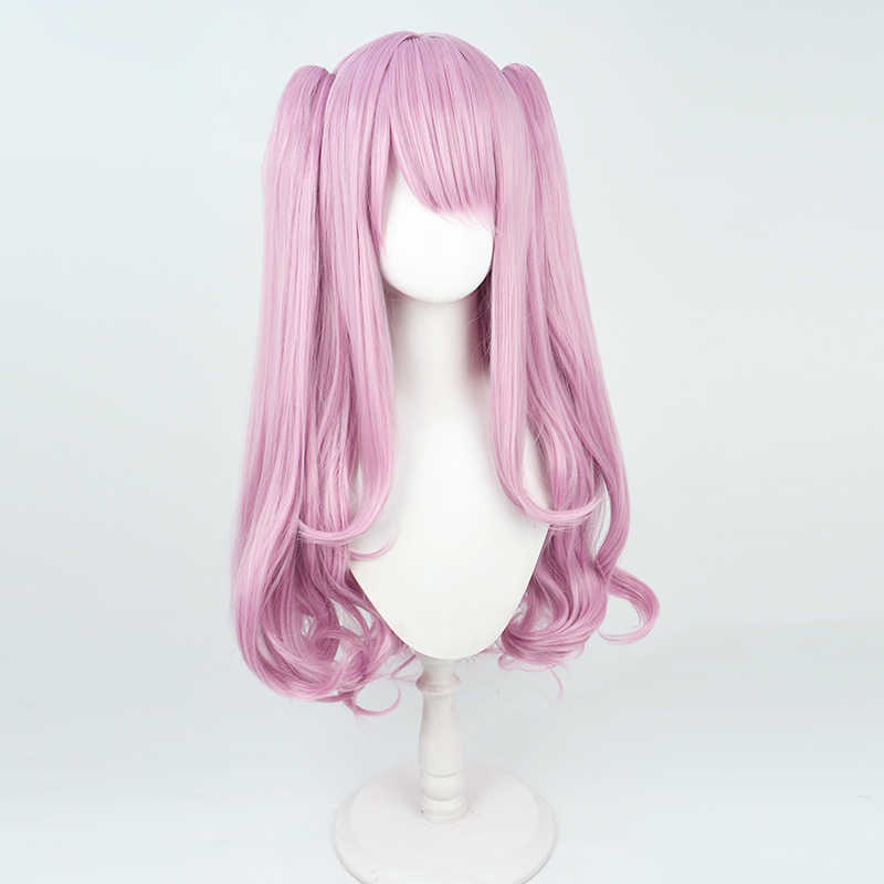 勝利の女神:NIKKEユニ80cmのピンクのポニーテールコスプレウィッグ - NOKIJP - 