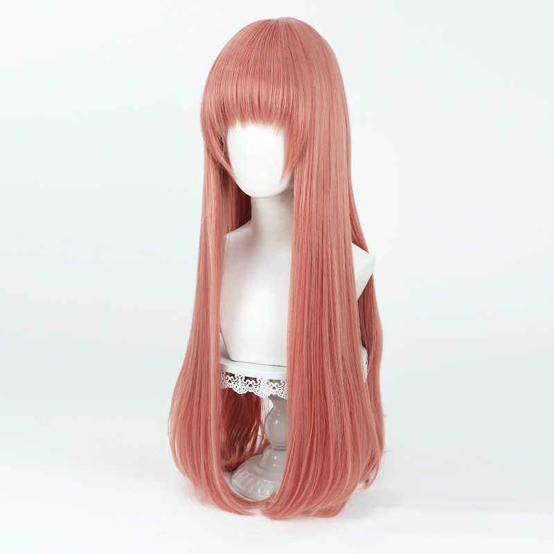 勝利の女神:NIKKEラピ80cmオレンジレッドコスプレウィッグ - NOKIJP - 