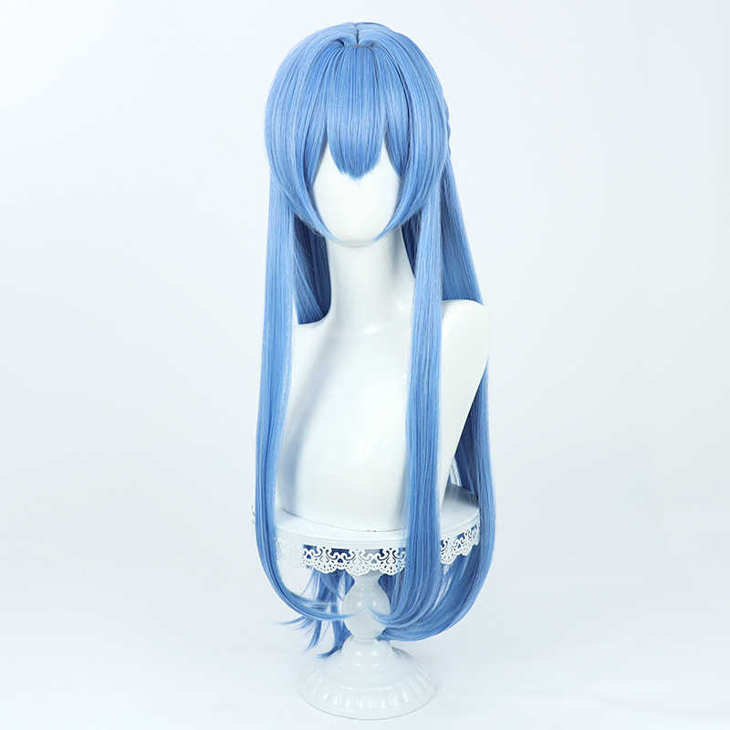 勝利の女神:NIKKEヘルム85cmライトブルーコスプレウィッグ - NOKIJP - 