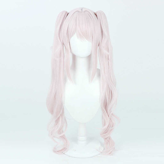 勝利の女神:NIKKEアリス85cmライトピンクポニーテールコスプレウィッグ - NOKIJP - 