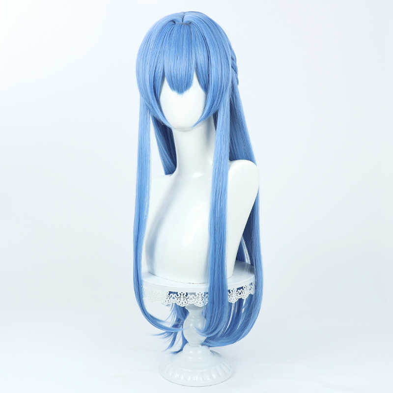 勝利の女神:NIKKEヘルム85cmライトブルーコスプレウィッグ - NOKIJP - 