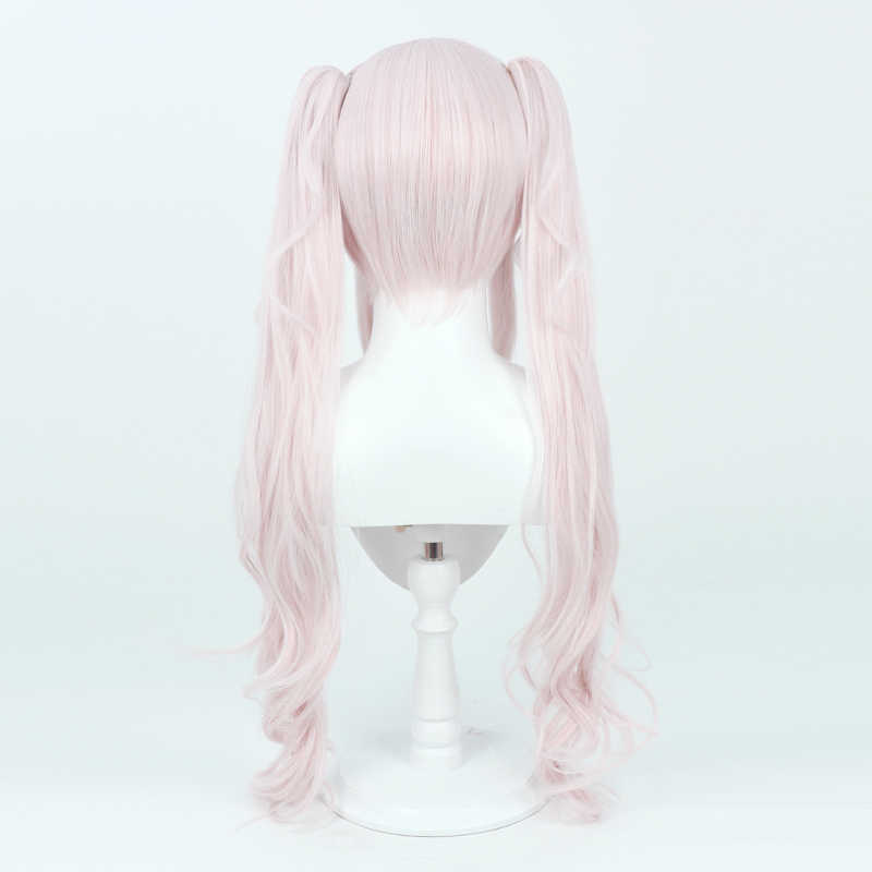 勝利の女神:NIKKEアリス85cmライトピンクポニーテールコスプレウィッグ - NOKIJP - 