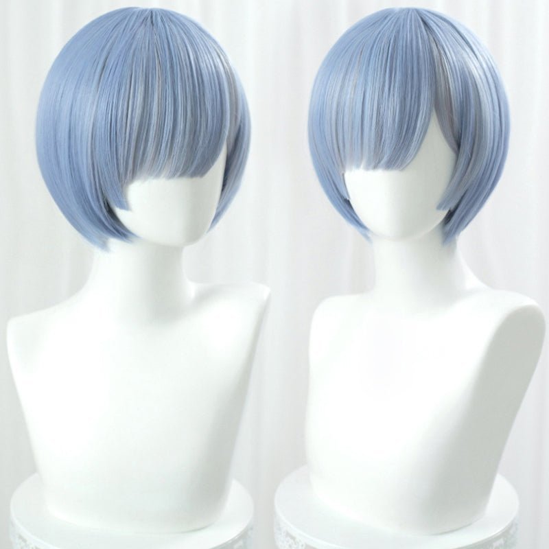 Re：ゼロから始める異世界生活 レムラムブルーピンクコスプレウィッグ - NOKIJP - ブルー
